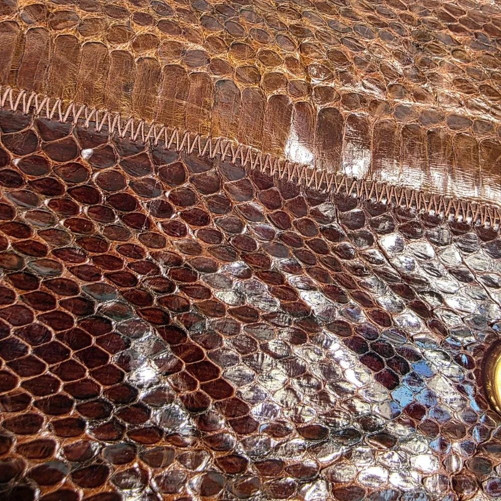 Vintage Ruth Saltz Clutch Genuine Snakeskin Envelope‎ Clutch Evening Bag EXOTIC